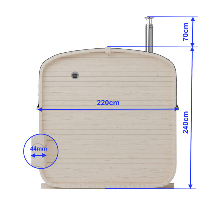 Sauna Quadro 240cm Model 2QL - Obrázek 4